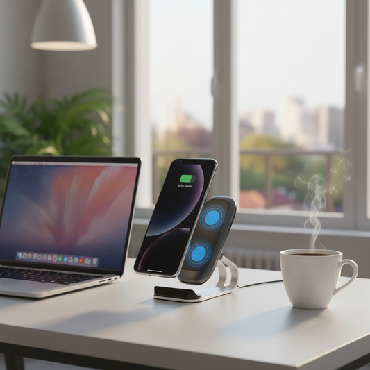 Chargeur Sans Fil Ultra-Rapide à Double Bobine™