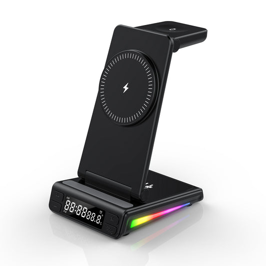 Chargeur Sans Fil 5-en-1 avec Réveil LED™