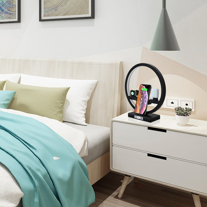 Lampe de Chevet 4 en 1 avec Chargeur Sans Fil™