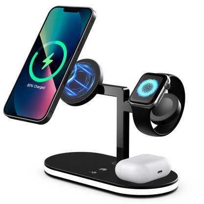Station de Recharge 3-en-1 Compacte avec Fonction Veilleuse™