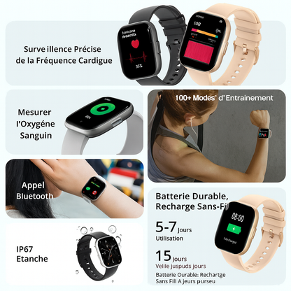 Montre connectée AMOLED ultra-claire ™