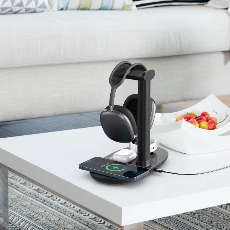 Support Casque & Chargeur 4-en-1™