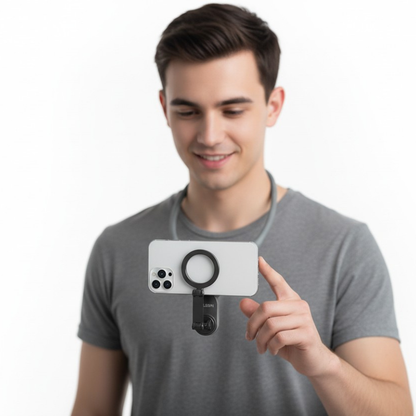 Support Téléphone Tour de Cou Magnétique™