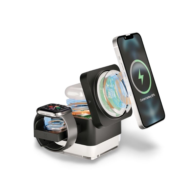 Chargeur 3-en-1 Sans Fil avec LED™