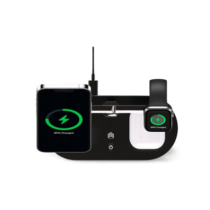 Station de Recharge 3-en-1 Compacte avec Fonction Veilleuse™