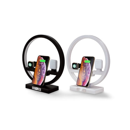 Lampe de Chevet 4 en 1 avec Chargeur Sans Fil™