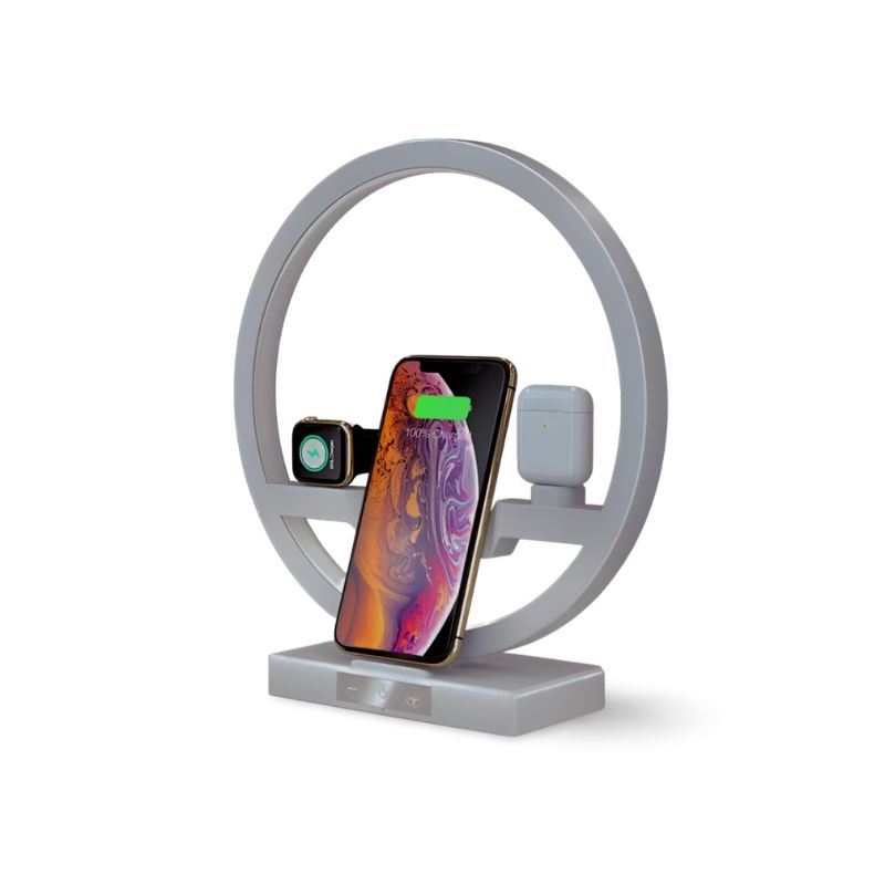Lampe de Chevet 4 en 1 avec Chargeur Sans Fil™
