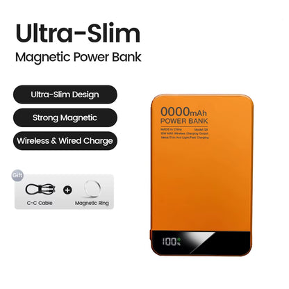 10000Mah Ultra Slim Magsafe Power Bank 20W Magnetic Wireless Fast Charging CCC Portable Battery for Apple Watch Iphone Samsung
