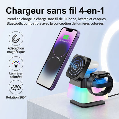 station de charge magnétique 4-en-1 ™