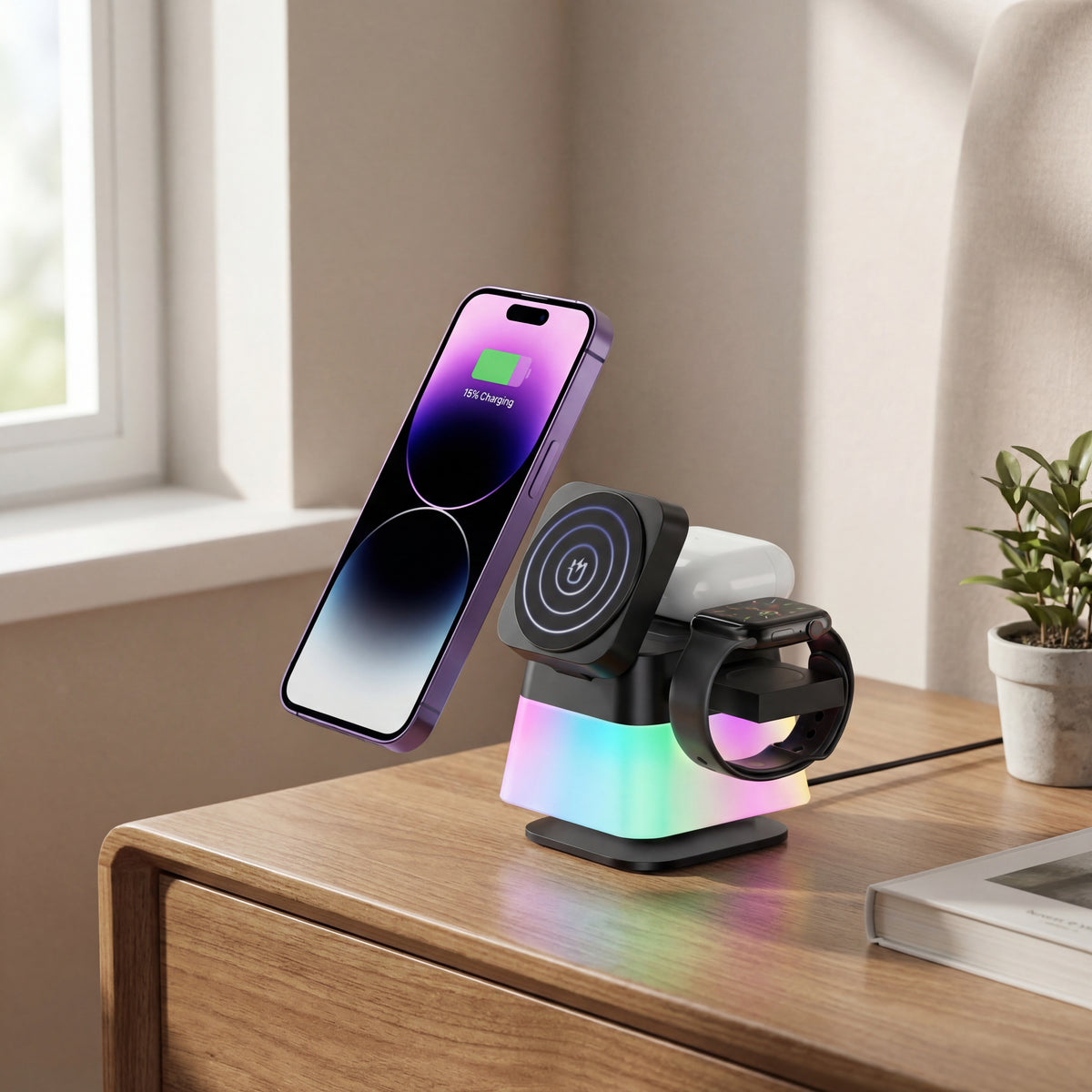 station de charge magnétique 4-en-1 ™